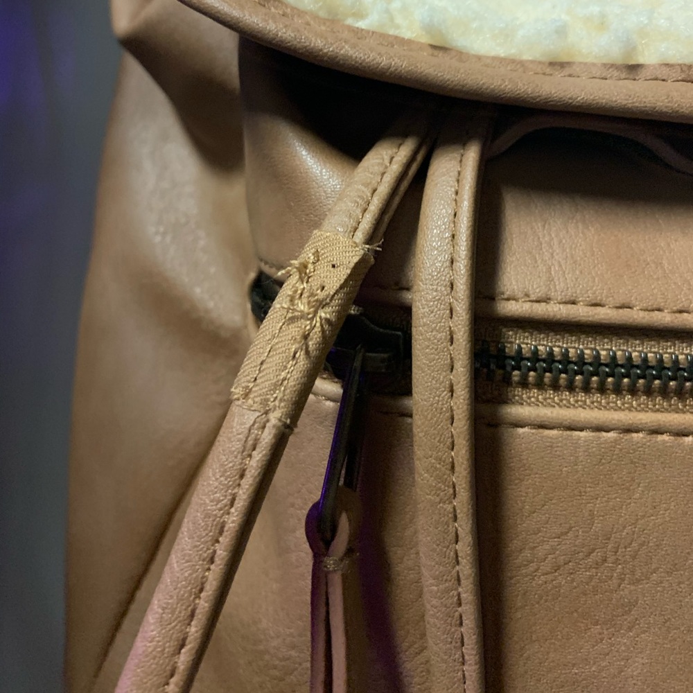 Target Shearling Mini Backpack - Picture 2 of 8